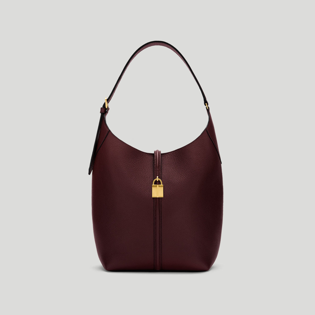 Exclusive The Siena Bucket — One Size — Size burgundy small grain — Front View