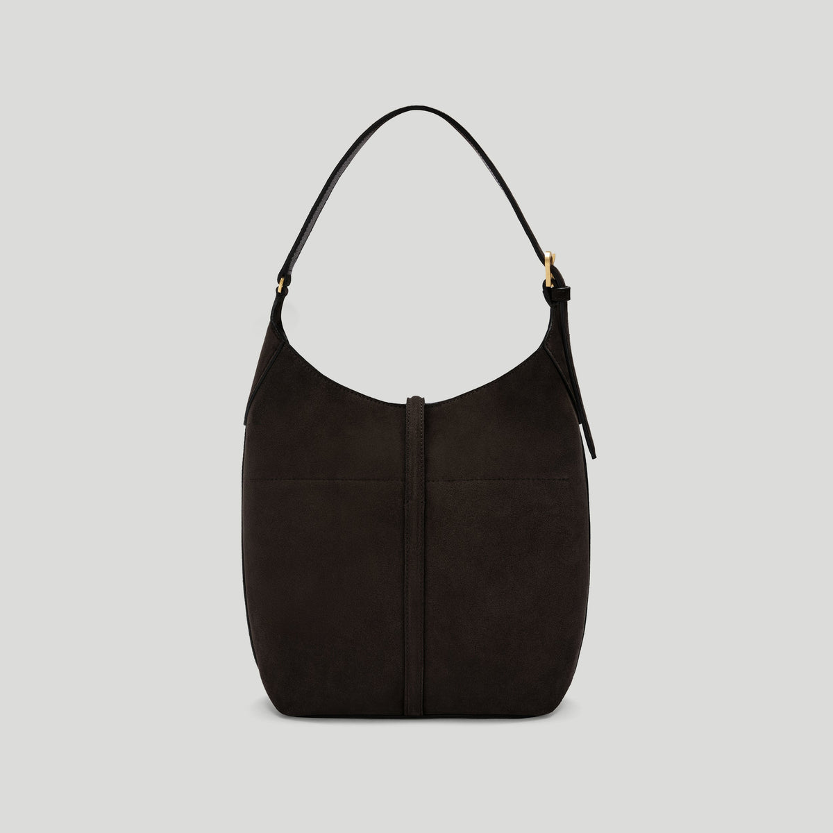 Exclusive The Siena Bucket — One Size — Size dark chocolate suede — Detail View