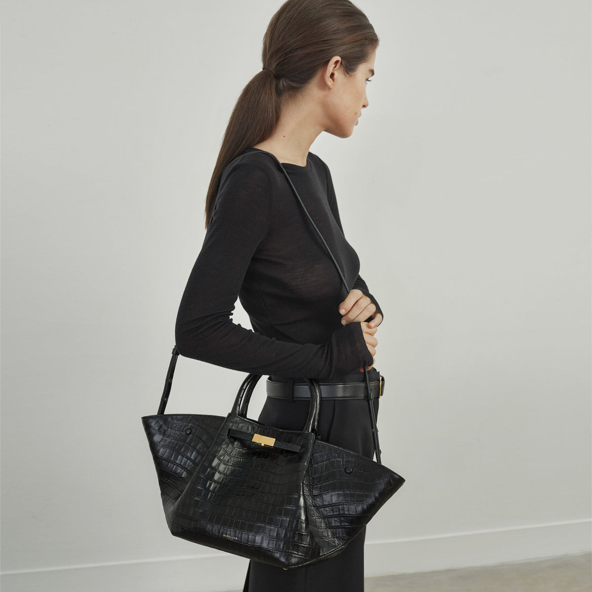 Exclusive The Midi New York — Midi — Size black croc-effect — Alternate View 7
