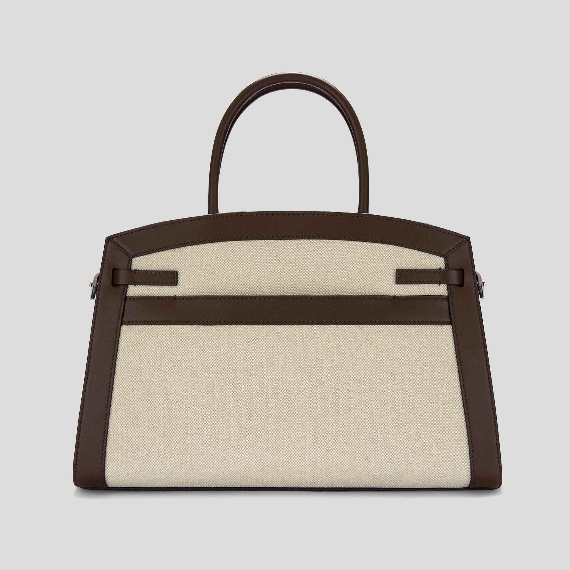 Exclusive The Midi Hudson — Midi — Size salt & pepper canvas mocha smooth — Lifestyle View