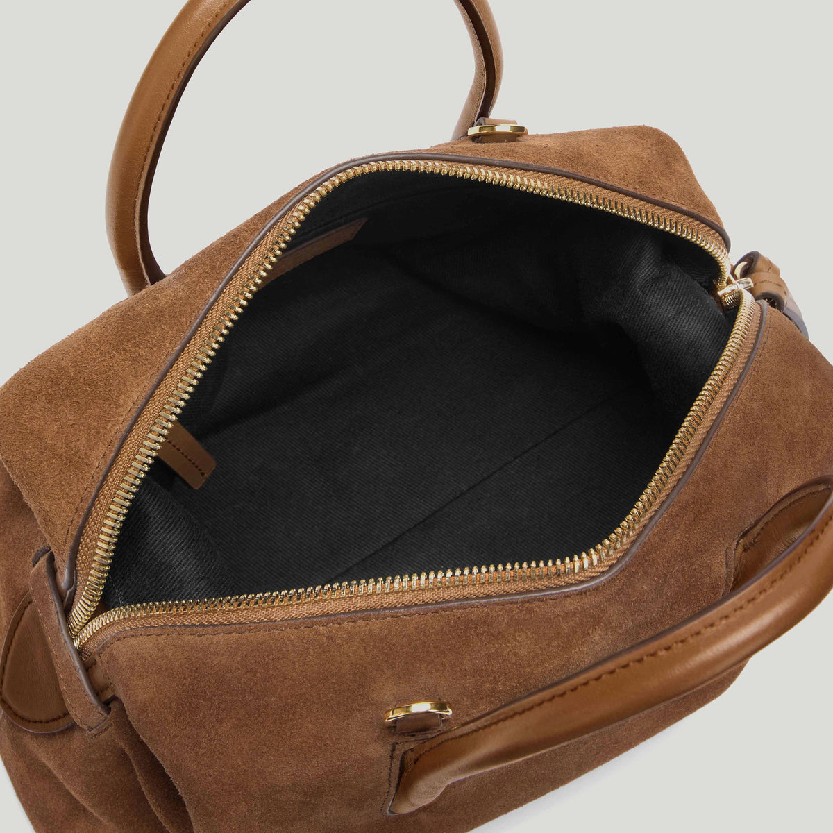 Exclusive The Small Stockholm — Small — Size deep tan suede & deep tan smooth — Top View