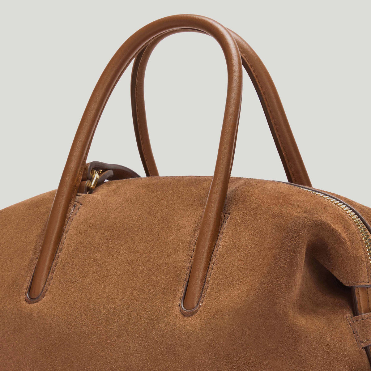 Exclusive The Small Stockholm — Small — Size deep tan suede & deep tan smooth — Detail View