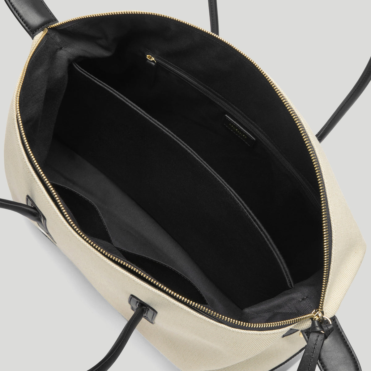 Exclusive The Stockholm — One Size — Size salt & pepper canvas black smooth — Top View