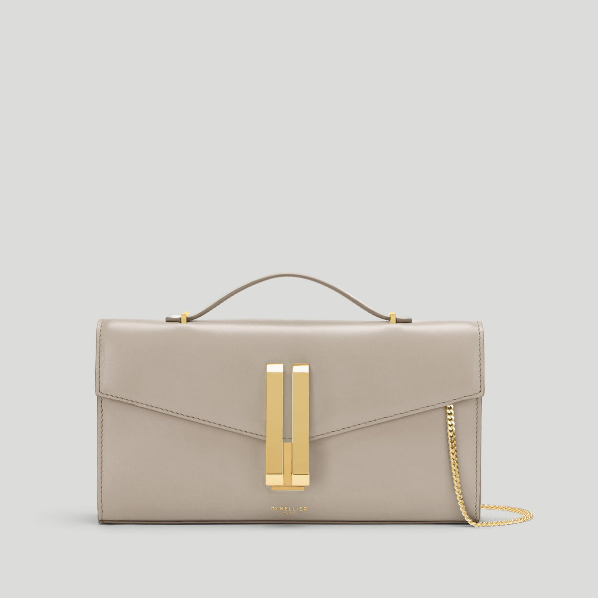 Exclusive The Vancouver Clutch — One Size — Size taupe smooth — Front View
