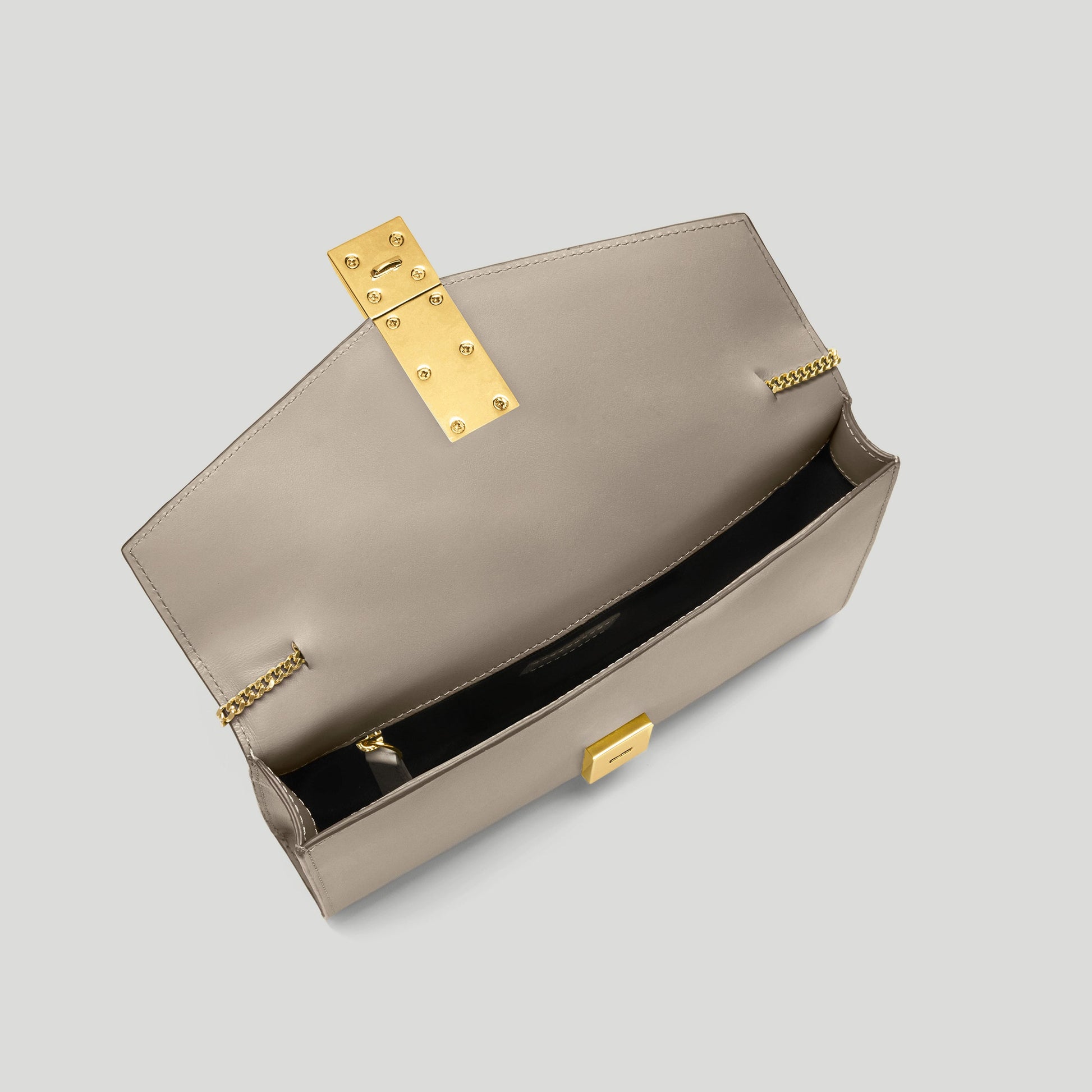 Exclusive The Vancouver Clutch — One Size — Size taupe smooth — Back View