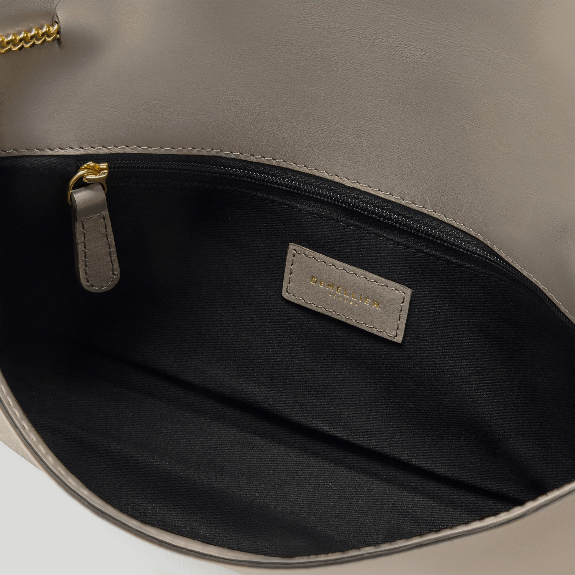 Exclusive The Vancouver Clutch — One Size — Size taupe smooth — Top View