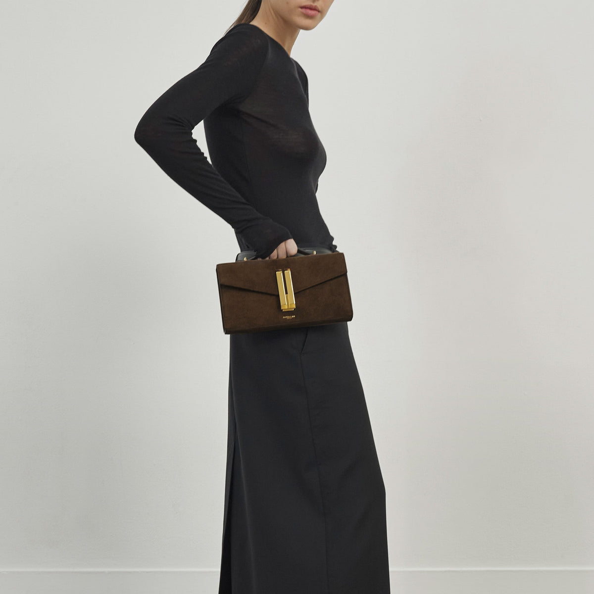 Exclusive The Vancouver Clutch — One Size — Size mocha suede & mocha smooth — Alternate View 7