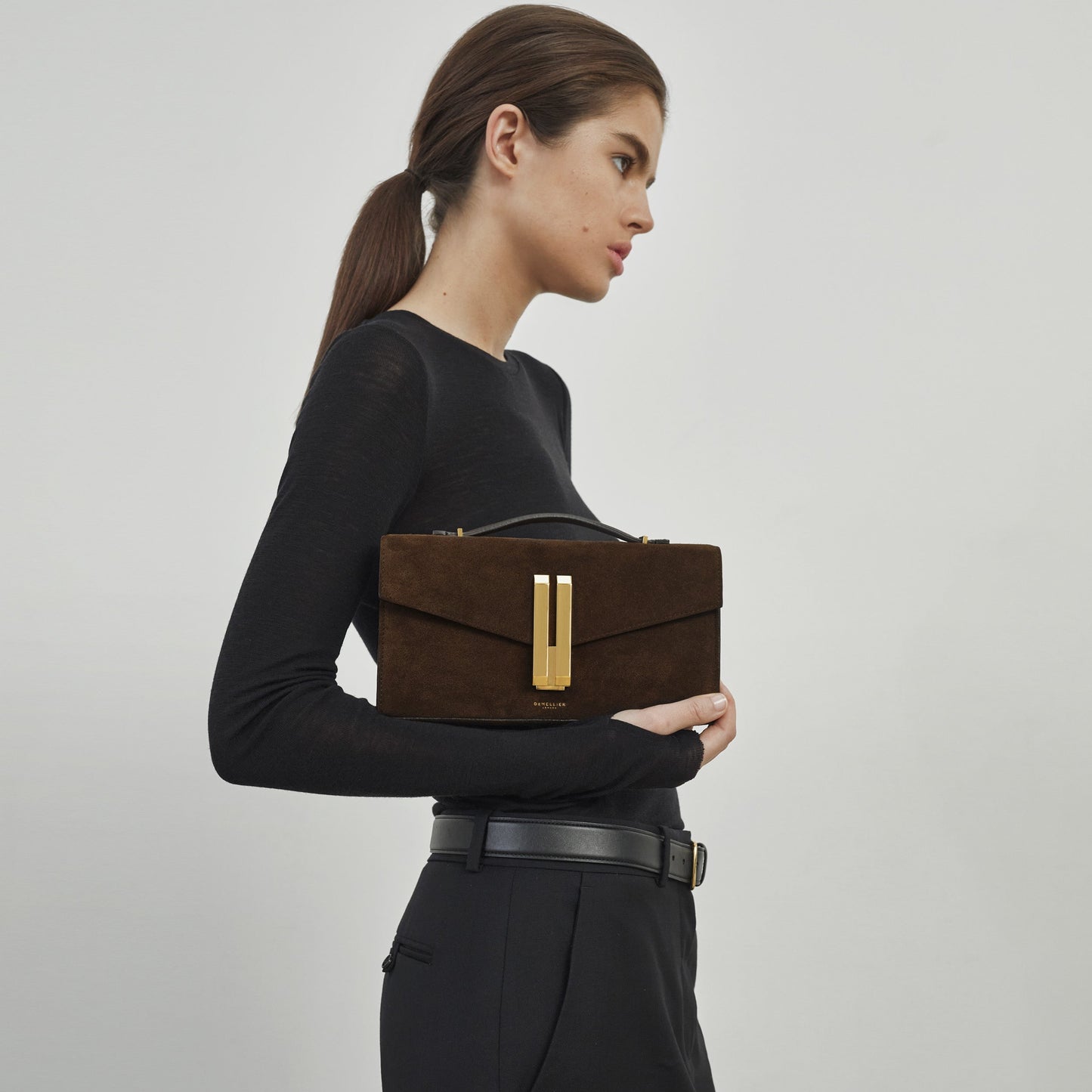 Exclusive The Vancouver Clutch — One Size — Size mocha suede & mocha smooth — Alternate View 9