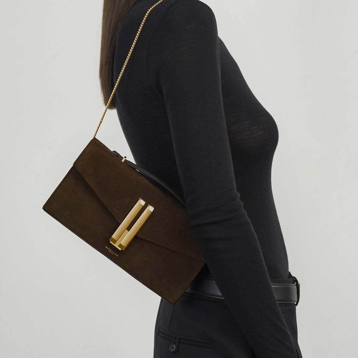 Exclusive The Vancouver Clutch — One Size — Size mocha suede & mocha smooth — Alternate View 8
